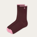 Socks, claret
